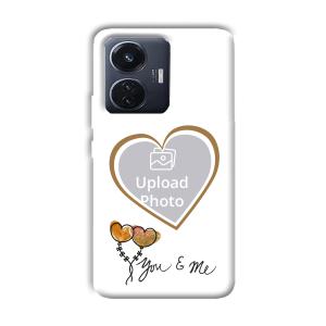 You & Me Customized Printed Back Cover for Vivo T1