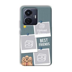 Best Friends Customized Printed Back Cover for Vivo T1