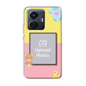 Teddy Bear Baby Design Customized Printed Back Cover for Vivo T1