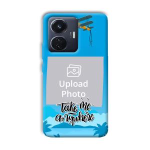 Take Me Anywhere Travel Customized Printed Back Cover for Vivo T1