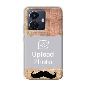 Moustache Customized Printed Back Cover for Vivo T1