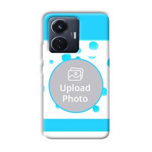 Bluish Customized Printed Back Cover for Vivo T1