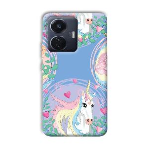 Unicorn Phone Customized Printed Back Cover for Vivo T1