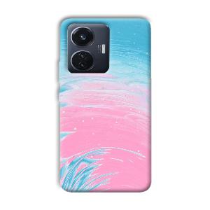 Pink Water Phone Customized Printed Back Cover for Vivo T1