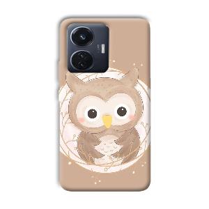 Owlet Phone Customized Printed Back Cover for Vivo T1