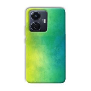 Green Pattern Phone Customized Printed Back Cover for Vivo T1