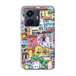 Colorful Alley Phone Customized Printed Back Cover for Vivo T1