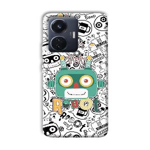 Animated Robot Phone Customized Printed Back Cover for Vivo T1