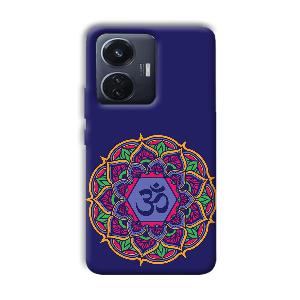 Blue Om Design Phone Customized Printed Back Cover for Vivo T1