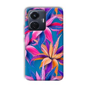 Aqautic Flowers Phone Customized Printed Back Cover for Vivo T1