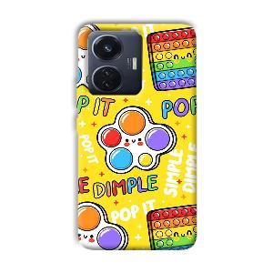 Pop It Phone Customized Printed Back Cover for Vivo T1