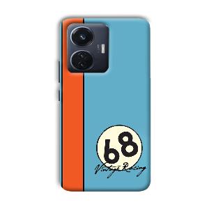 Vintage Racing Phone Customized Printed Back Cover for Vivo T1