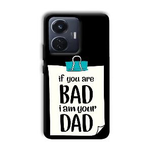 Dad Quote Phone Customized Printed Back Cover for Vivo T1