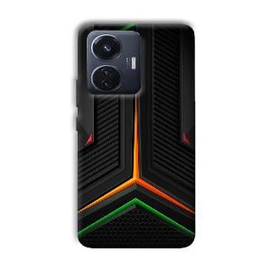 Black Design Phone Customized Printed Back Cover for Vivo T1