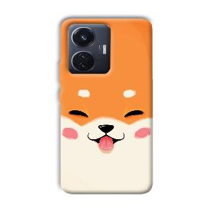 Smiley Cat Phone Customized Printed Back Cover for Vivo T1