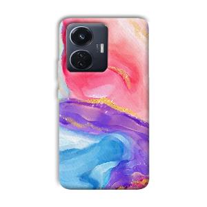 Water Colors Phone Customized Printed Back Cover for Vivo T1