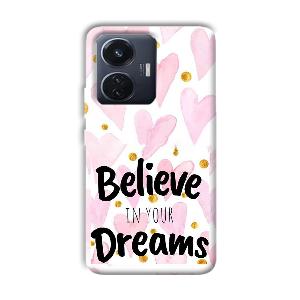 Believe Phone Customized Printed Back Cover for Vivo T1