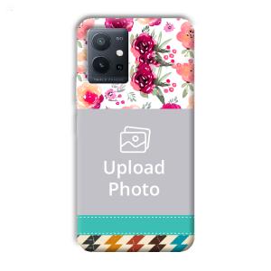 Water Color Painting Customized Printed Back Cover for Vivo T1 5G