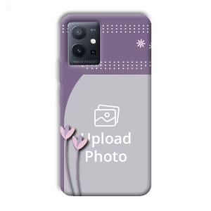 Lilac Pattern Customized Printed Back Cover for Vivo T1 5G