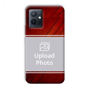 Solid Red Customized Printed Back Cover for Vivo T1 5G
