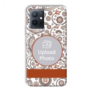 Henna Art Customized Printed Back Cover for Vivo T1 5G