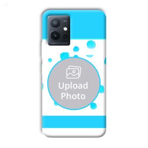 Bluish Customized Printed Back Cover for Vivo T1 5G