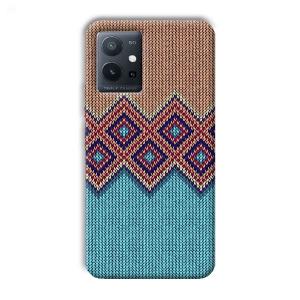 Fabric Design Phone Customized Printed Back Cover for Vivo T1 5G