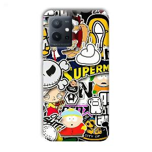 Cartoons Phone Customized Printed Back Cover for Vivo T1 5G