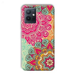 Floral Design Phone Customized Printed Back Cover for Vivo T1 5G