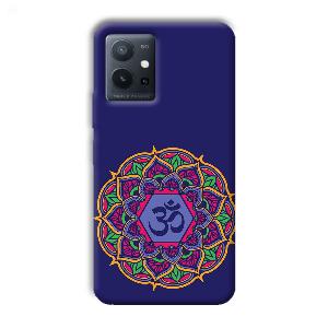 Blue Om Design Phone Customized Printed Back Cover for Vivo T1 Pro 5G