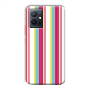 Lines Pattern Phone Customized Printed Back Cover for Vivo T1 5G