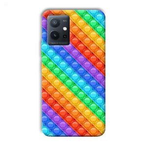 Colorful Circles Phone Customized Printed Back Cover for Vivo T1 5G