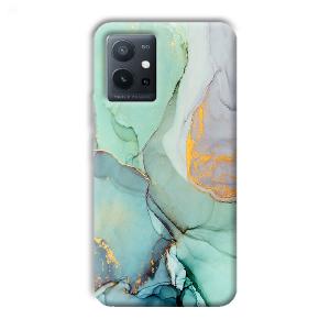 Green Marble Phone Customized Printed Back Cover for Vivo T1 5G