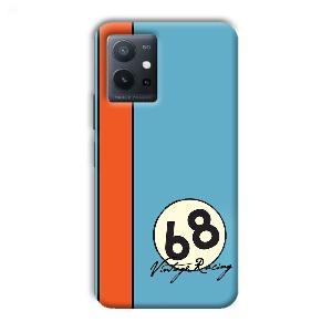 Vintage Racing Phone Customized Printed Back Cover for Vivo T1 5G