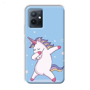 Unicorn Dab Phone Customized Printed Back Cover for Vivo T1 5G