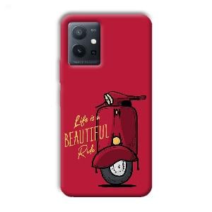 Life is Beautiful  Phone Customized Printed Back Cover for Vivo T1 5G