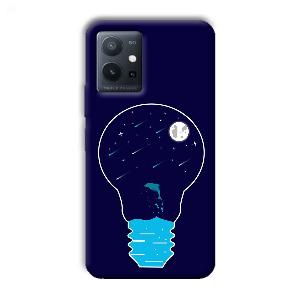 Night Bulb Phone Customized Printed Back Cover for Vivo T1 5G