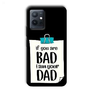 Dad Quote Phone Customized Printed Back Cover for Vivo T1 5G