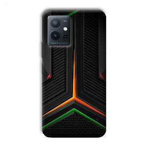 Black Design Phone Customized Printed Back Cover for Vivo T1 5G