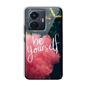 Be Yourself Customized Printed Glass Back Cover for Vivo T1