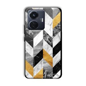 Marble Tiles Customized Printed Glass Back Cover for Vivo T1