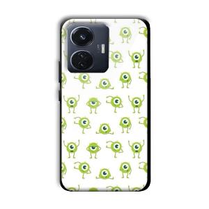Green Eyes Customized Printed Glass Back Cover for Vivo T1