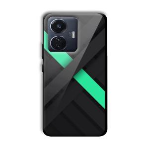 Green Cross Customized Printed Glass Back Cover for Vivo T1