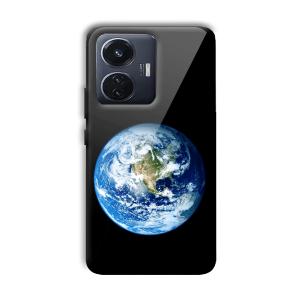 Floating Earth Customized Printed Glass Back Cover for Vivo T1