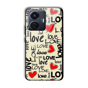 Love Customized Printed Glass Back Cover for Vivo T1