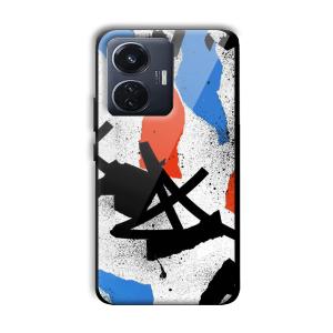 Abstract Graffiti Customized Printed Glass Back Cover for Vivo T1