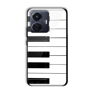 Piano Customized Printed Glass Back Cover for Vivo T1