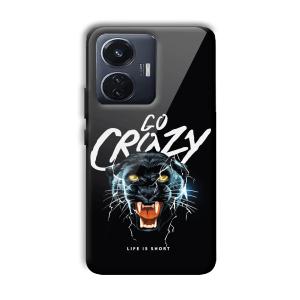 Go Crazy Customized Printed Glass Back Cover for Vivo T1