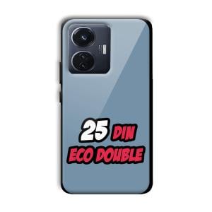 25 Din Customized Printed Glass Back Cover for Vivo T1
