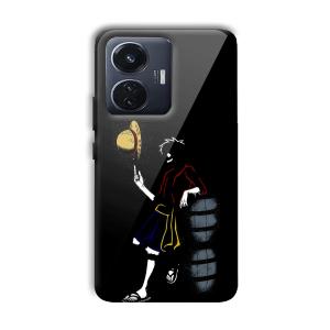 Cool Boy Customized Printed Glass Back Cover for Vivo T1
